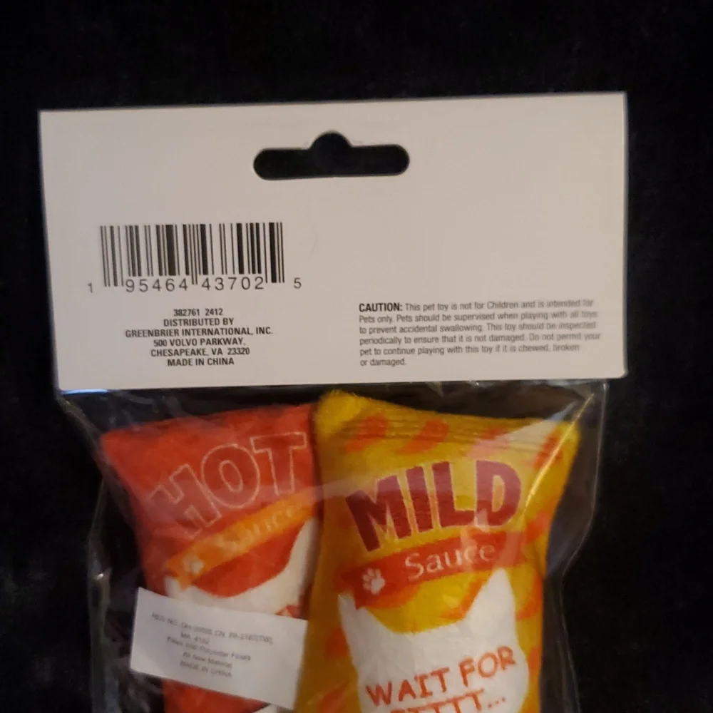 🐈 CHILI & HOT SAUCE CAT CATNIP TOYS 🐈 BRAND NEW